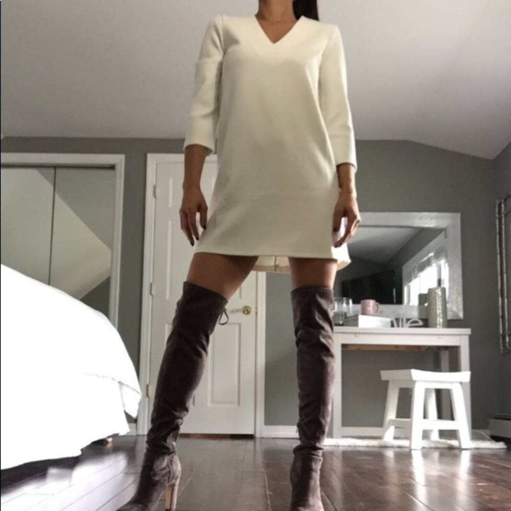 *sold* Beautiful off white shift dress